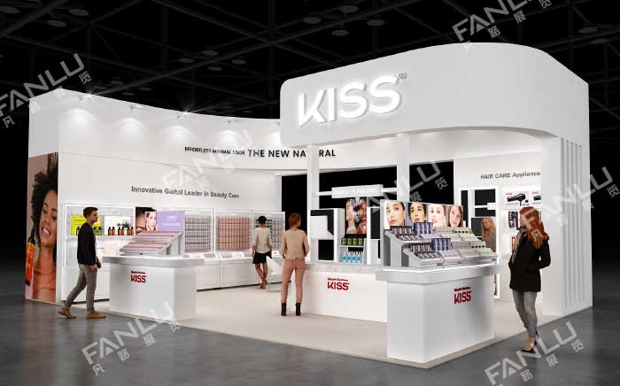 越南美容展KISS展臺(tái)搭建